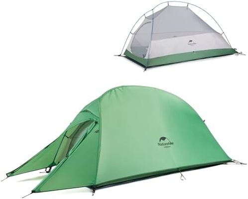 Naturehike Cloud-Up 1 personne Tente de sac à dos léger Tente pour un homme, imperméable à l'eau Tente pour une personne ultra-légère, faire