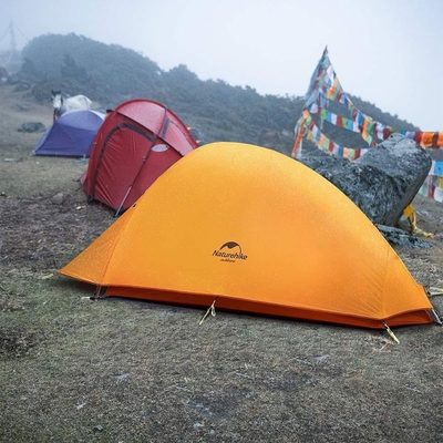 Naturehike Cloud-Up 1 personne Tente de sac à dos léger Tente pour un homme, imperméable à l'eau Tente pour une personne ultra-légère, faire