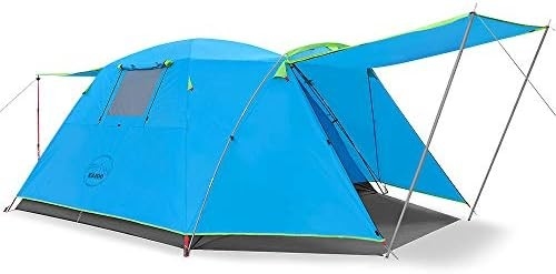 Tente de camping pour 2/4 personnes à l'extérieur imperméable à l'eau Famille grandes tentes 2/4 personnes Tente facile à installer avec porche double couche