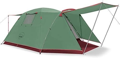 Tente de camping pour 2/4 personnes à l'extérieur imperméable à l'eau Famille grandes tentes 2/4 personnes Tente facile à installer avec porche double couche