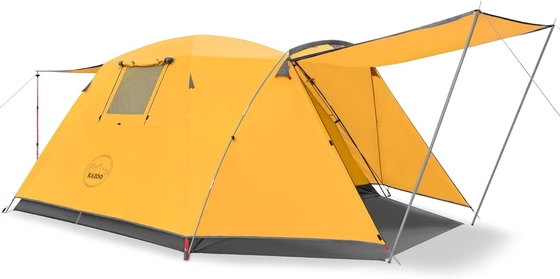 Tente de camping pour 2/4 personnes à l'extérieur imperméable à l'eau Famille grandes tentes 2/4 personnes Tente facile à installer avec porche double couche