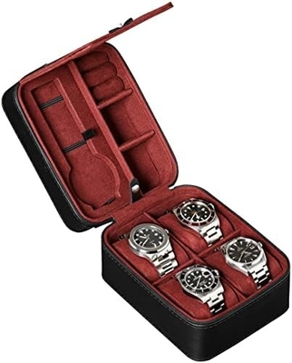 ROTHWELL 5 Montre organisateur de coffret de voyage pour 5 montres Protégé portable robuste avec fermeture à glissière