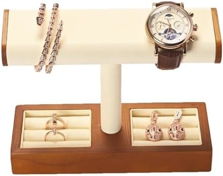 Montres en bois massif montres en T-bar montres montres porte- bijoux montres porte-montres pour hommes montres porte-montres organisateur pour hommes