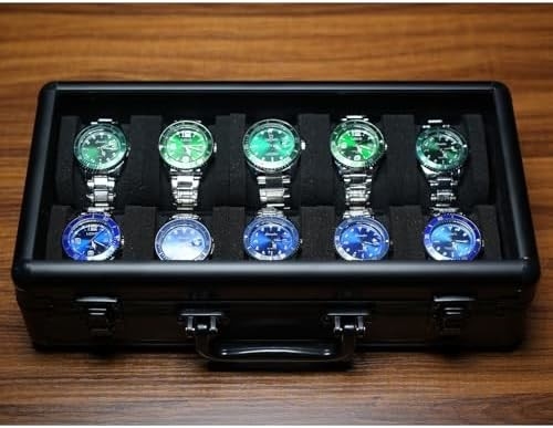 3 rouleau de sac de voyage de montre, boîte de rangement de porte-montres à rouleaux d'affichage avec oreillers en mousse douce qui s'adapte bien à toutes les tailles