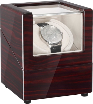 Chiyoda montres à enroulement pour montres automatiques boîte en bois massif avec moteurs Mabuchi