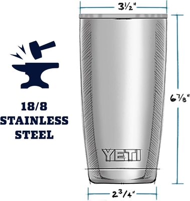 Rambler 20 oz en acier inoxydable à vide isolé tumbler avec le couvercle MagSlider