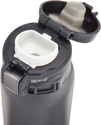 Zojirushi SM-SA60BA tasse isolée sous vide en acier inoxydable, 1 compte (emballage de 1), noir, 20 oz