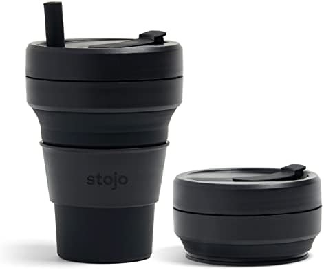 Coupe de voyage pliable - Sage vert, 12 oz / 355 ml - Bouteille de silicone poche réutilisable à l'usage