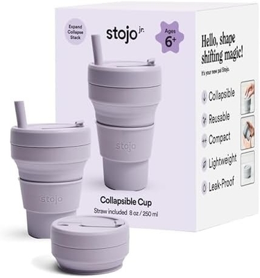 Coupe de voyage pliable - Sage vert, 12 oz / 355 ml - Bouteille de silicone poche réutilisable à l'usage