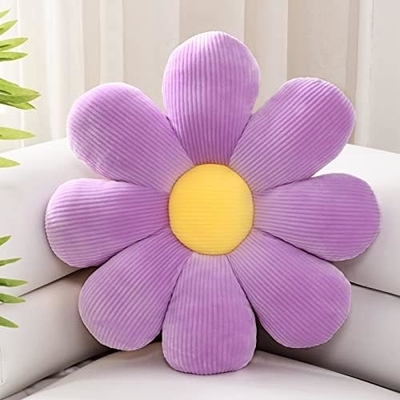 Cushion à fleurs, décor de Noël en forme de fleur, décor de chambre et en peluche