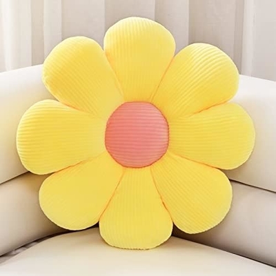 Cushion à fleurs, décor de Noël en forme de fleur, décor de chambre et en peluche