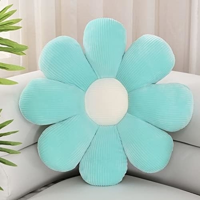 Cushion à fleurs, décor de Noël en forme de fleur, décor de chambre et en peluche