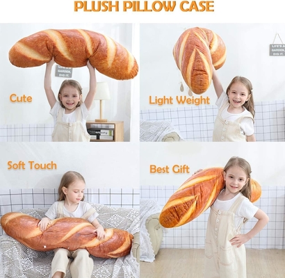 40 en 3D Simulation Pain en forme d'oreiller doux Baguette lombaire arrière Coussin de nourriture drôle Plush jouet farci