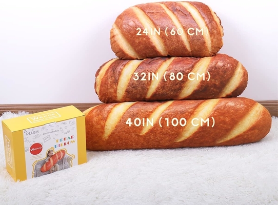 40 en 3D Simulation Pain en forme d'oreiller doux Baguette lombaire arrière Coussin de nourriture drôle Plush jouet farci