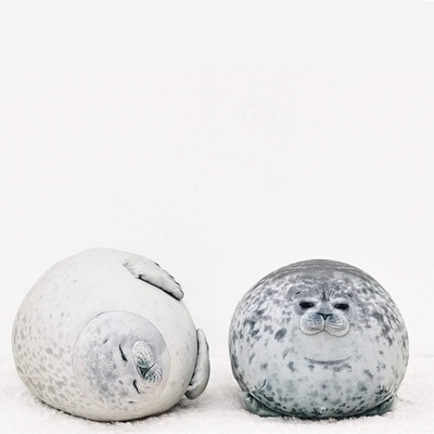 MerryXD Chubby Blob Seal Coussin, enrobé en coton en peluche jouet animal mignon océan moyen