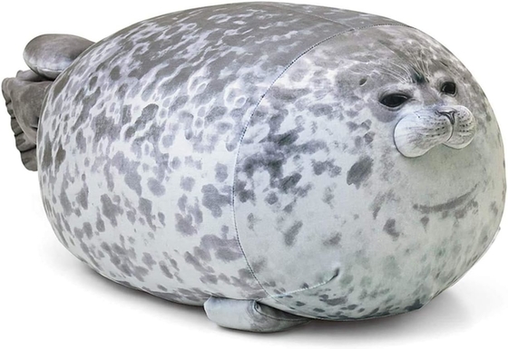 MerryXD Chubby Blob Seal Coussin, enrobé en coton en peluche jouet animal mignon océan moyen