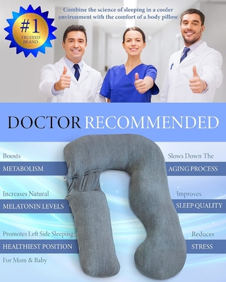 Coussins de grossesse pharmaceutiques, coussins en forme de U pour le corps entier