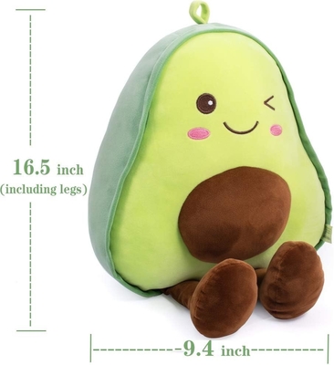 165 pouces de coussinet rempli d'avocat, fruit doux et en peluche. Jetez un oreiller en cadeau pour les enfants, un jouet en forme de nourriture pour Noël.