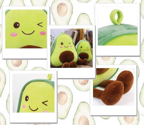165 pouces de coussinet rempli d'avocat, fruit doux et en peluche. Jetez un oreiller en cadeau pour les enfants, un jouet en forme de nourriture pour Noël.