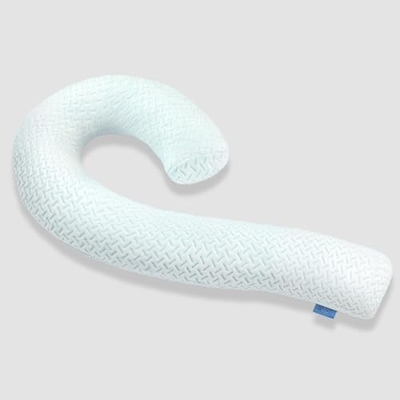 Coussin de corps pour adultes - Coussins de lit longs doux insert pour dormir - mousse de mémoire déchiquetée et couvercle lavable amovible