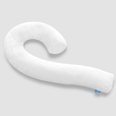 Coussin de corps pour adultes - Coussins de lit longs doux insert pour dormir - mousse de mémoire déchiquetée et couvercle lavable amovible