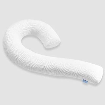 Coussin de corps pour adultes - Coussins de lit longs doux insert pour dormir - mousse de mémoire déchiquetée et couvercle lavable amovible