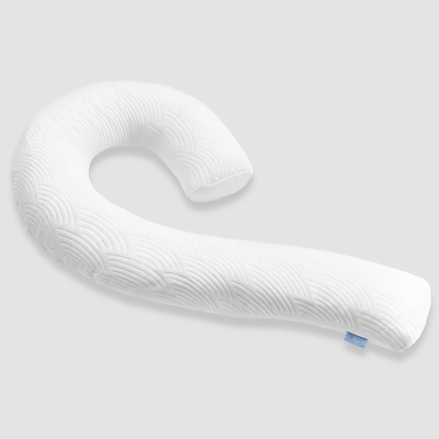 Coussin de corps pour adultes - Coussins de lit longs doux insert pour dormir - mousse de mémoire déchiquetée et couvercle lavable amovible