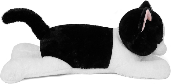 27 pouces de poids de chat en peluche, Cuddly poids de chat en peluche oreiller géant en peluche cadeau idéal pour adultes et enfants