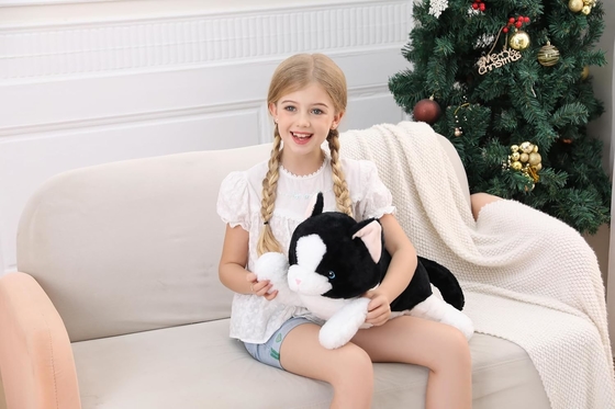 27 pouces de poids de chat en peluche, Cuddly poids de chat en peluche oreiller géant en peluche cadeau idéal pour adultes et enfants