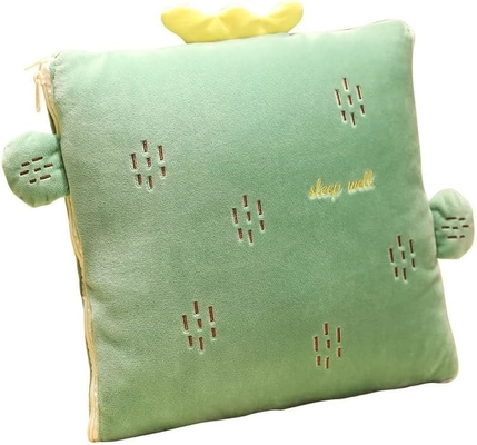 Couverture et oreiller de voyage - Couverture d'avion douce 2 en 1 avec oreiller de sac doux