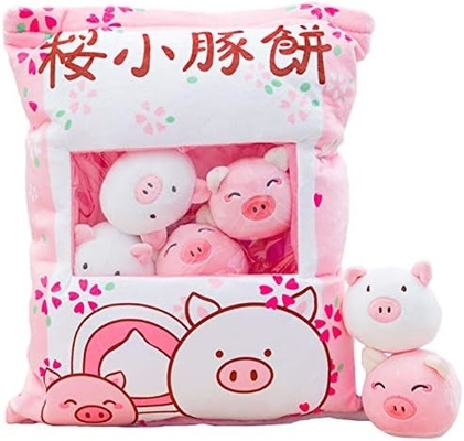 REFAHB Cute Plush Coussin Throw Coussin Détachable Animal fourré Jouets Cadeaux créatifs pour les filles (chatons)