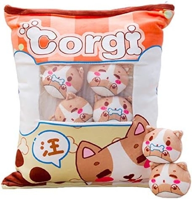 REFAHB Cute Plush Coussin Throw Coussin Détachable Animal fourré Jouets Cadeaux créatifs pour les filles (chatons)