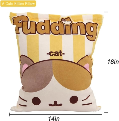 REFAHB Cute Plush Coussin Throw Coussin Détachable Animal fourré Jouets Cadeaux créatifs pour les filles (chatons)