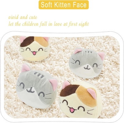 REFAHB Cute Plush Coussin Throw Coussin Détachable Animal fourré Jouets Cadeaux créatifs pour les filles (chatons)