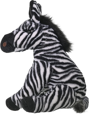 La République sauvage Zèbre Plush, Animal en peluche, Jouet en peluche, Cadeaux pour les enfants, Cuddlekins 12 pouces, Multicolore
