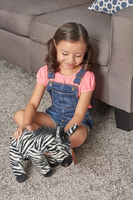 La République sauvage Zèbre Plush, Animal en peluche, Jouet en peluche, Cadeaux pour les enfants, Cuddlekins 12 pouces, Multicolore