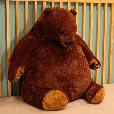 23Un ours en peluche brun foncé Simulation de jouets en peluche Djungelskog Ours en peluche