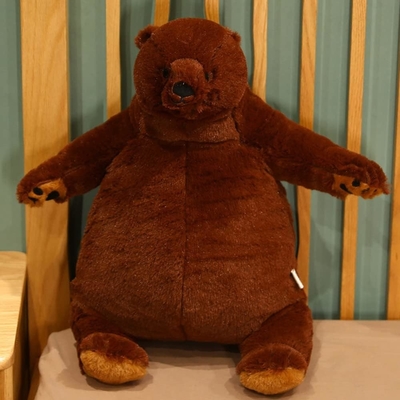 23Un ours en peluche brun foncé Simulation de jouets en peluche Djungelskog Ours en peluche