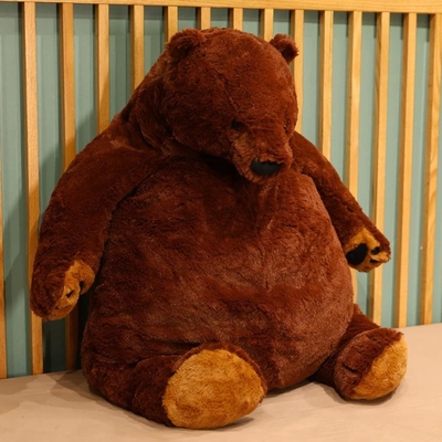 23Un ours en peluche brun foncé Simulation de jouets en peluche Djungelskog Ours en peluche