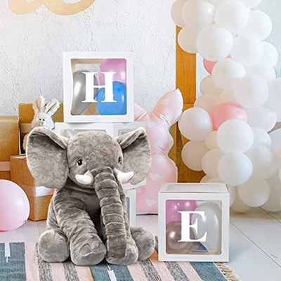 Jouet à fourrure d'éléphant en peluche 24 pouces