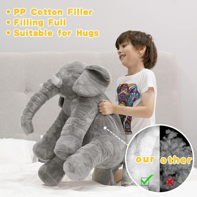 Jouet à fourrure d'éléphant en peluche 24 pouces