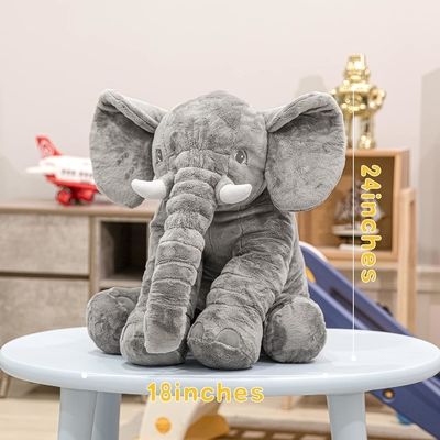 Jouet à fourrure d'éléphant en peluche 24 pouces