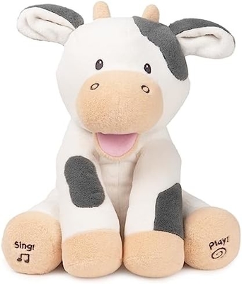 GUND Bébé animé Flappy l'éléphant en peluche, chantant jouet de bébé animal fourré pour les âges 0 et plus, gris, 12 &quot;