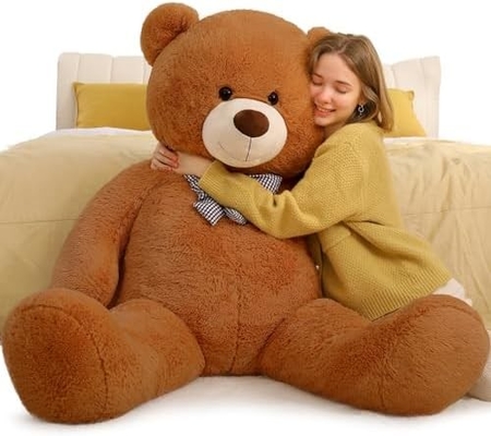 Misscindy Géant Teddy Bear Plush animaux fourrés pour la petite amie ou les enfants 47 pouces, (Blanc)
