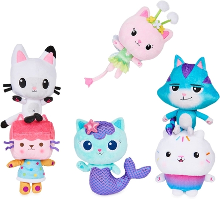 Gabby's Dollhouse, jouet en peluche de 7 pouces pour enfants de 3 ans et plus