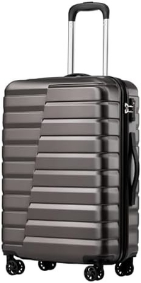 Vaisselle PC ABS TSA bagages 3 pièces ensemble de verrouillage Spinner porter sur (bleu teal)