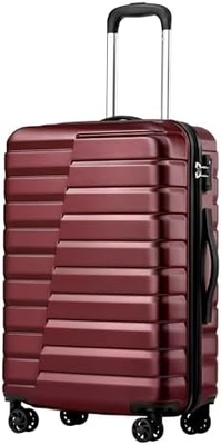 Vaisselle PC ABS TSA bagages 3 pièces ensemble de verrouillage Spinner porter sur (bleu teal)