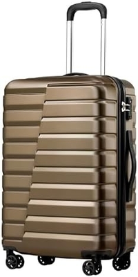 Vaisselle PC ABS TSA bagages 3 pièces ensemble de verrouillage Spinner porter sur (bleu teal)