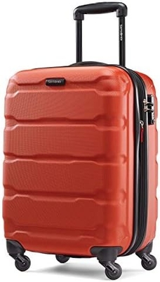 Omni PC Bagage élargi sur le côté rigide avec roues tournantes, portable de 20 pouces, bleu
