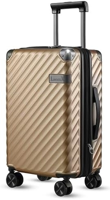 Carry On Luggage 22x14x9 Airline Approuvé - 35L Polycarbonate Expandable Valiette à coque dure avec roues tournantes